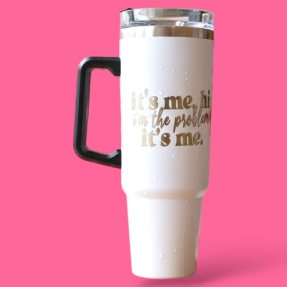 Travel Mug with Black Handle
